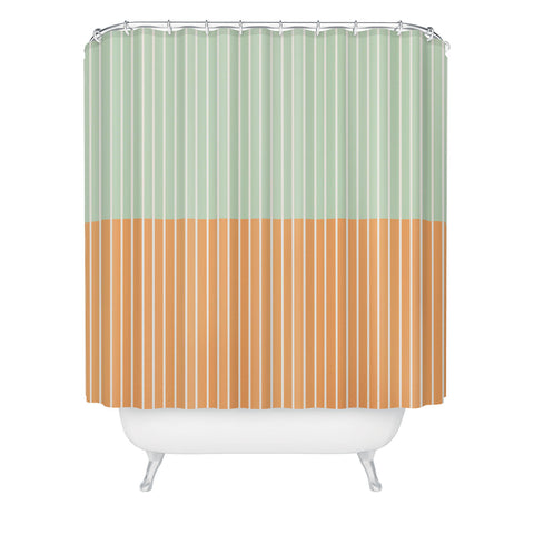 Colour Poems Color Block Lines XXIV Shower Curtain