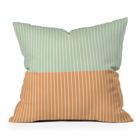Colour Poems Color Block Lines XXIV Throw Pillow