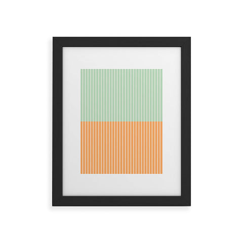 Colour Poems Color Block Lines XXIV Framed Art Print