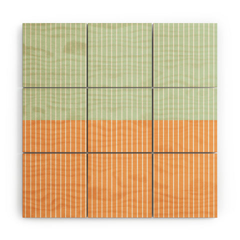 Colour Poems Color Block Lines XXIV Wood Wall Mural