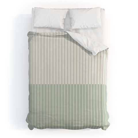 Colour Poems Color Block Lines XXIX Duvet Cover