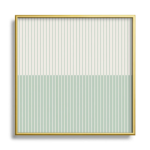 Colour Poems Color Block Lines XXIX Square Metal Framed Art Print