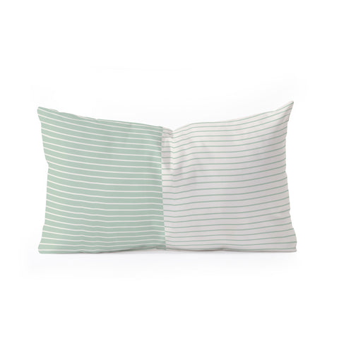 Colour Poems Color Block Lines XXIX Oblong Throw Pillow