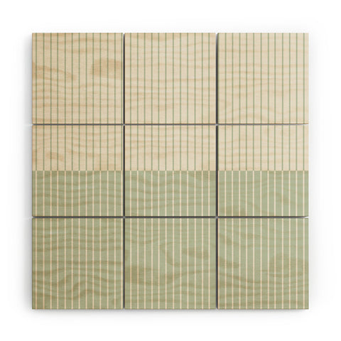 Colour Poems Color Block Lines XXIX Wood Wall Mural