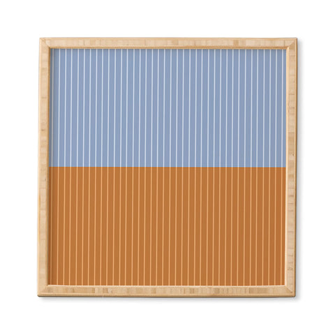 Colour Poems Color Block Lines XXV Framed Wall Art