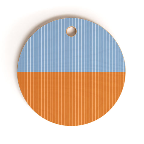 Colour Poems Color Block Lines XXV Cutting Board Round