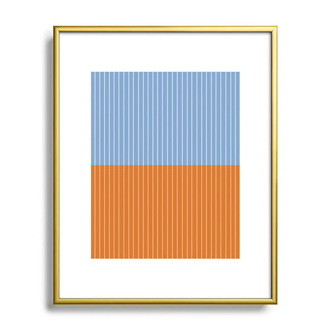 Colour Poems Color Block Lines XXV Metal Framed Art Print