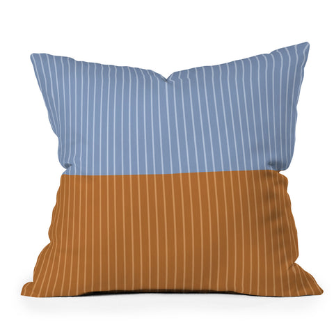 Colour Poems Color Block Lines XXV Throw Pillow