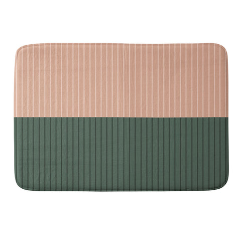 Colour Poems Color Block Lines XXVII Memory Foam Bath Mat