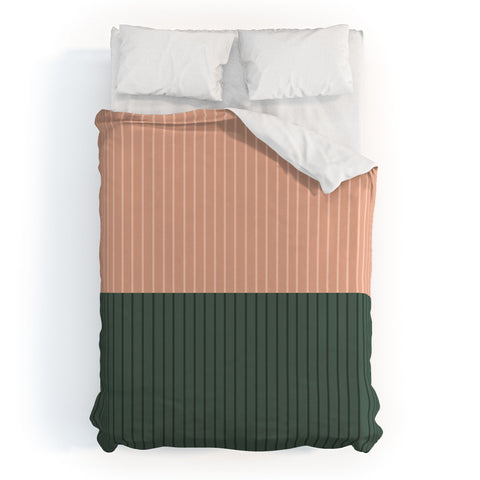 Colour Poems Color Block Lines XXVII Duvet Cover