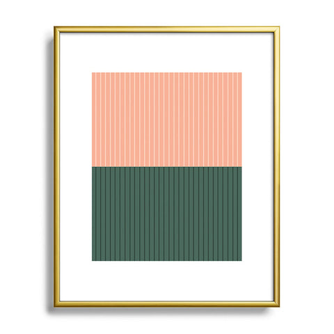Colour Poems Color Block Lines XXVII Metal Framed Art Print