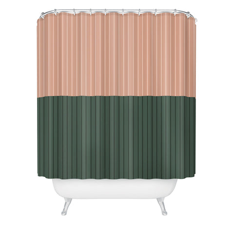 Colour Poems Color Block Lines XXVII Shower Curtain