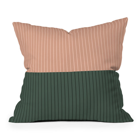 Colour Poems Color Block Lines XXVII Outdoor Throw Pillow
