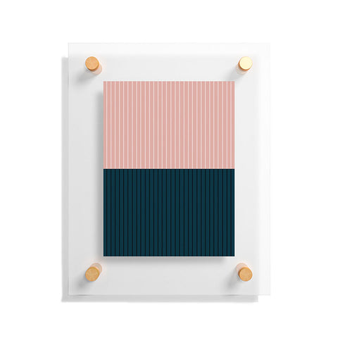Colour Poems Color Block Lines XXVIII Floating Acrylic Print