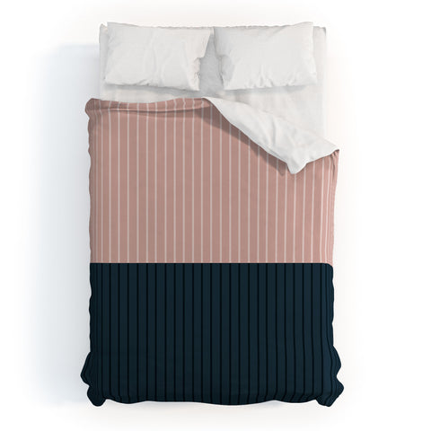 Colour Poems Color Block Lines XXVIII Duvet Cover