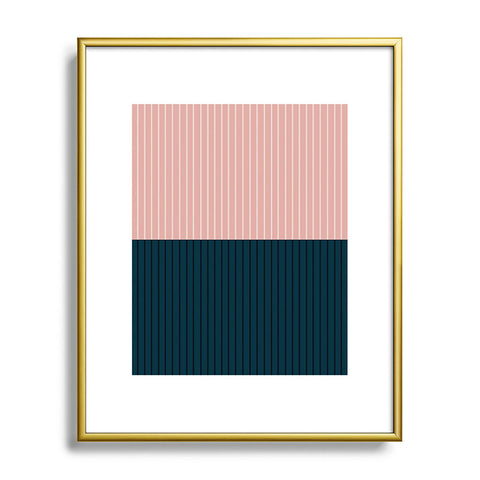 Colour Poems Color Block Lines XXVIII Metal Framed Art Print