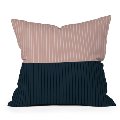 Colour Poems Color Block Lines XXVIII Throw Pillow