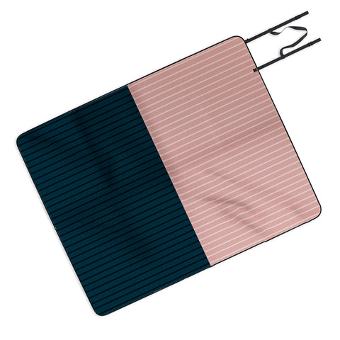 Colour Poems Color Block Lines XXVIII Picnic Blanket