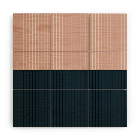 Colour Poems Color Block Lines XXVIII Wood Wall Mural