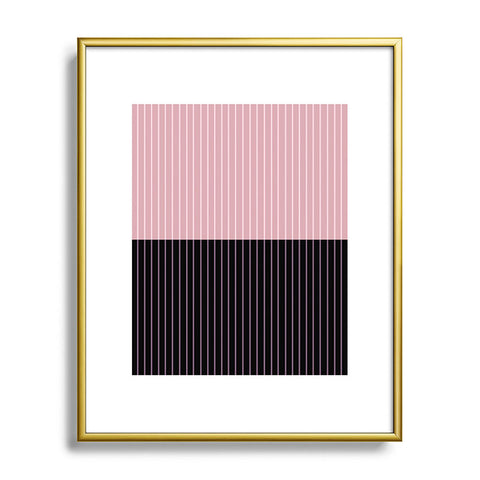 Colour Poems Color Block Lines XXXI Metal Framed Art Print