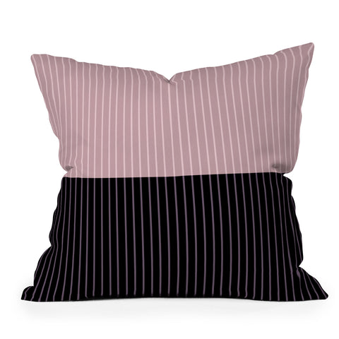 Colour Poems Color Block Lines XXXI Throw Pillow