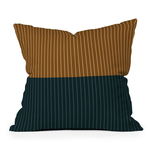 Colour Poems Color Block Lines XXXII Throw Pillow