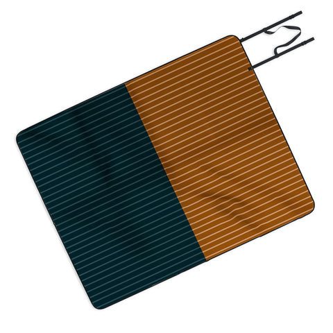 Colour Poems Color Block Lines XXXII Picnic Blanket