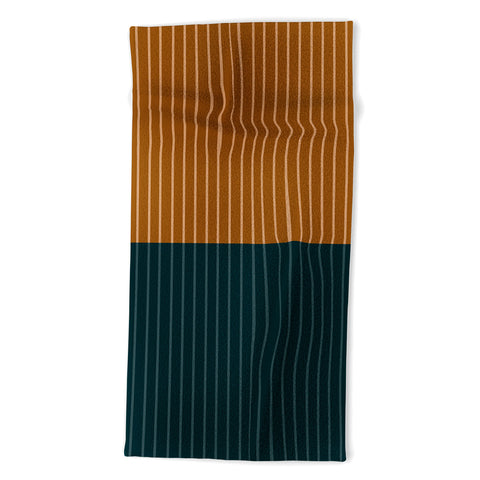 Colour Poems Color Block Lines XXXII Beach Towel