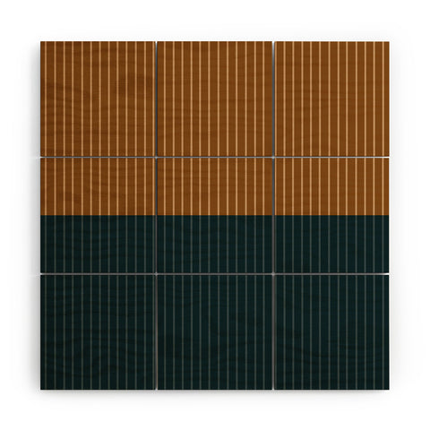 Colour Poems Color Block Lines XXXII Wood Wall Mural