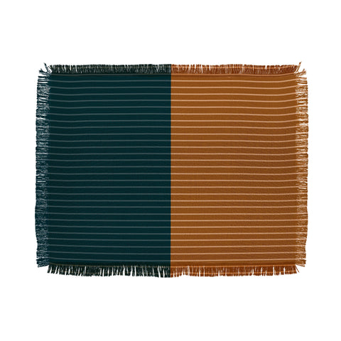 Colour Poems Color Block Lines XXXII Throw Blanket