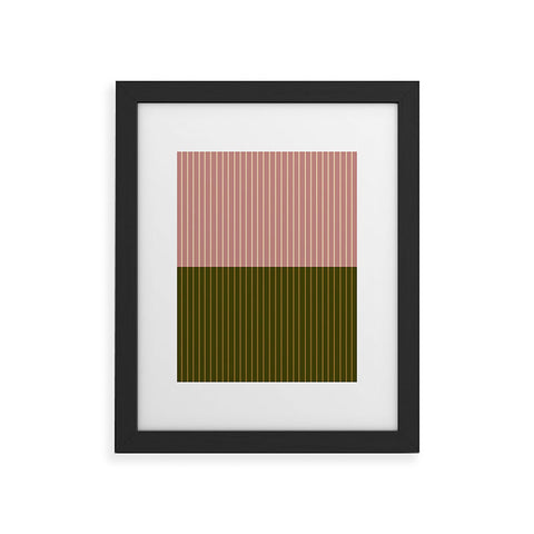 Colour Poems Color Block Lines XXXIV Framed Art Print