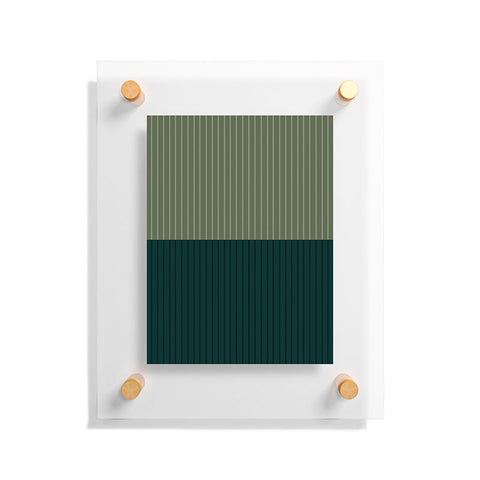 Colour Poems Color Block Lines XXXIX Floating Acrylic Print