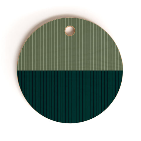 Colour Poems Color Block Lines XXXIX Cutting Board Round