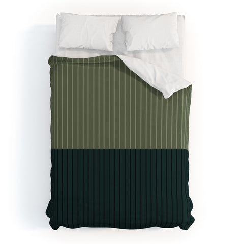 Colour Poems Color Block Lines XXXIX Duvet Cover