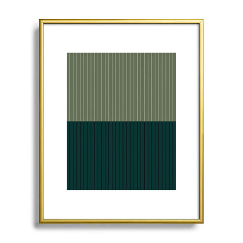 Colour Poems Color Block Lines XXXIX Metal Framed Art Print
