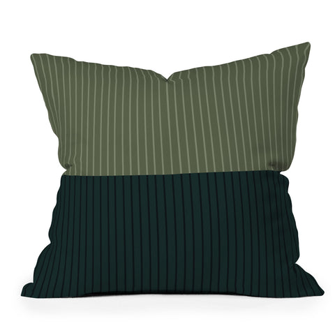 Colour Poems Color Block Lines XXXIX Throw Pillow