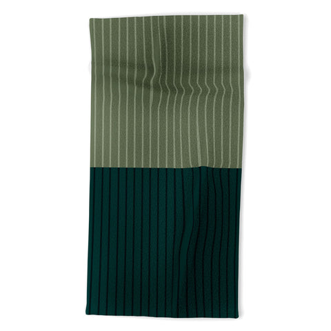 Colour Poems Color Block Lines XXXIX Beach Towel