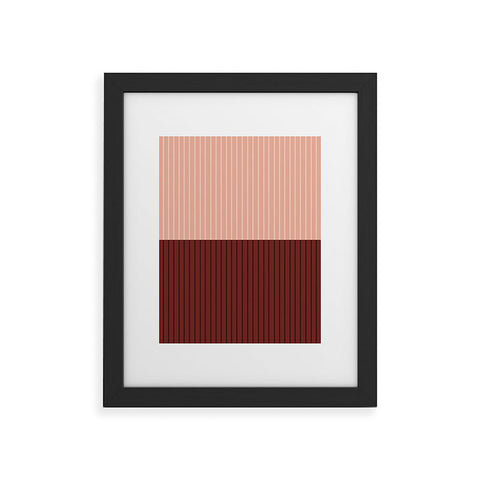Colour Poems Color Block Lines XXXV Framed Art Print