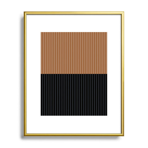 Colour Poems Color Block Lines XXXVI Metal Framed Art Print
