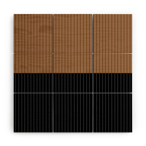 Colour Poems Color Block Lines XXXVI Wood Wall Mural