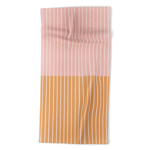 Colour Poems Color Block Lines XXXVII Beach Towel