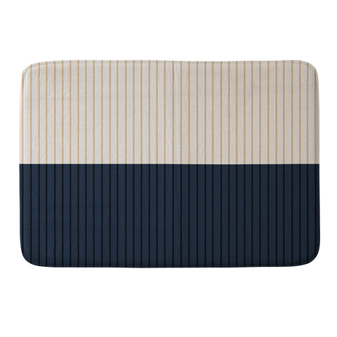 Colour Poems Color Block Lines XXXX Memory Foam Bath Mat