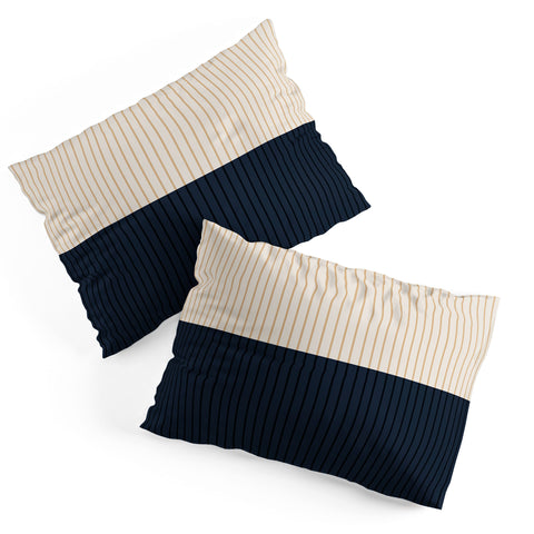 Colour Poems Color Block Lines XXXX Pillow Shams