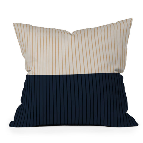 Colour Poems Color Block Lines XXXX Outdoor Throw Pillow