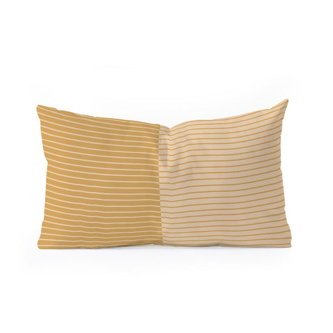 Colour Poems Color Block Lines XXXXII Oblong Throw Pillow