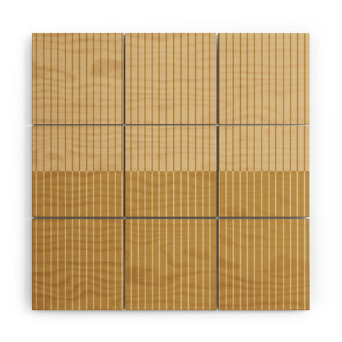 Colour Poems Color Block Lines XXXXII Wood Wall Mural