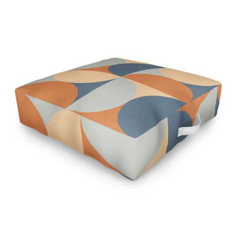 Colour Poems Colorful Geometric Shapes LI Outdoor Floor Cushion