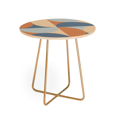 Colour Poems Colorful Geometric Shapes LI Round Side Table