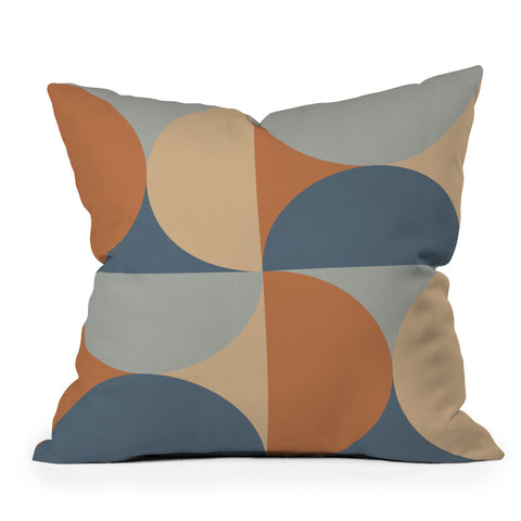 Colour Poems Colorful Geometric Shapes LI Outdoor Throw Pillow