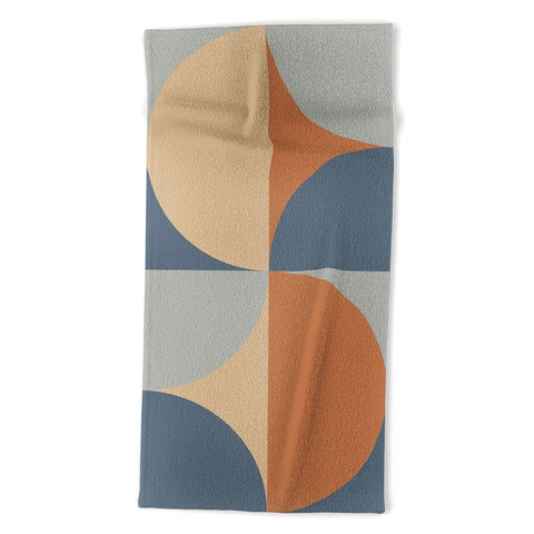 Colour Poems Colorful Geometric Shapes LI Beach Towel